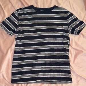 Cat & Jack Navy and Gray Striped Tee
